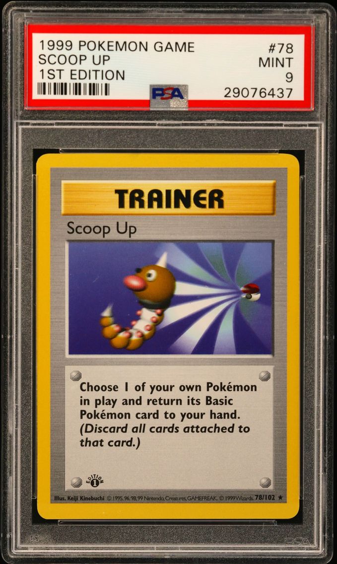 1999 #78 Scoop Up 1st Edition PSA 9 Game