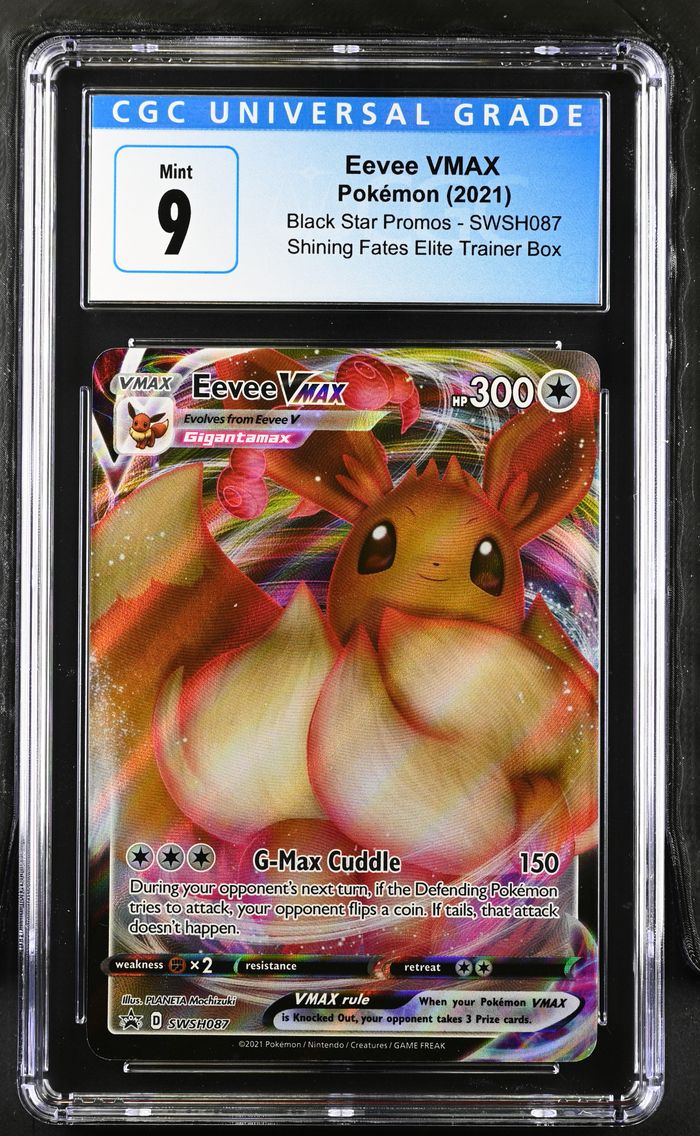 2021 #SWSH087 Eevee VMAX CGC 9 Black Star Promos - Sword & Shield - English