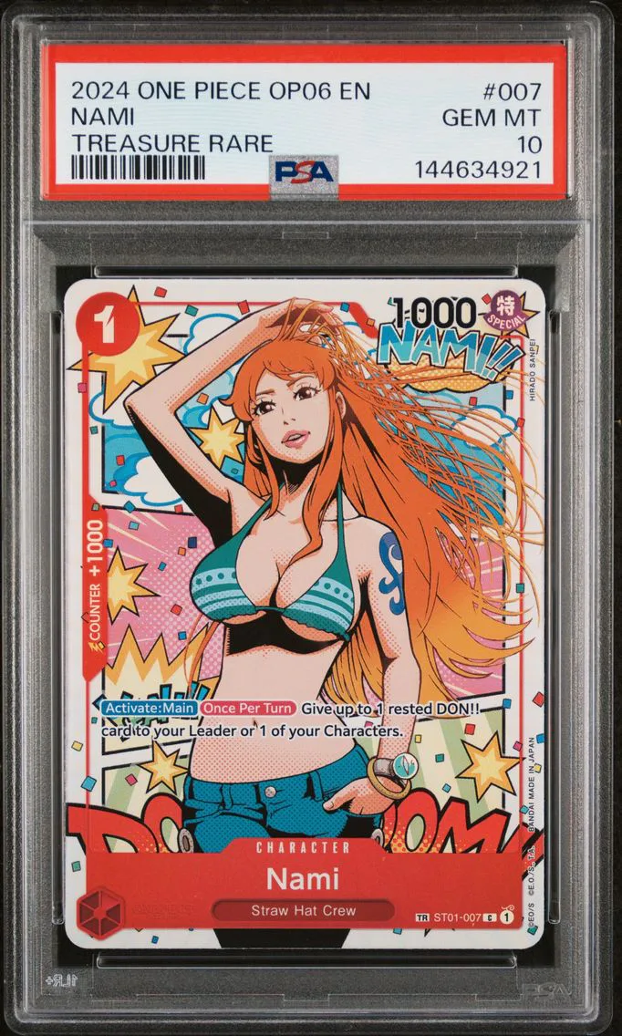 2024 #007 Nami PSA 10 OP06-Wings of the Captain One Piece