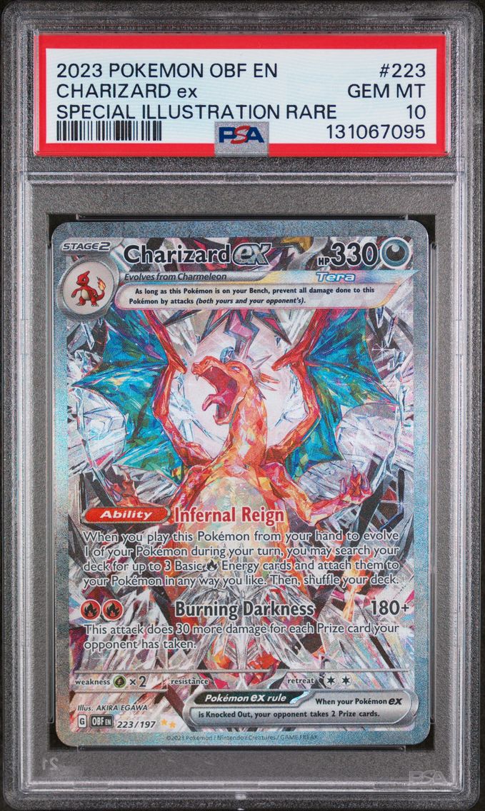 2023 #223 Charizard EX PSA 10 Obf EN-Obsidian Flames