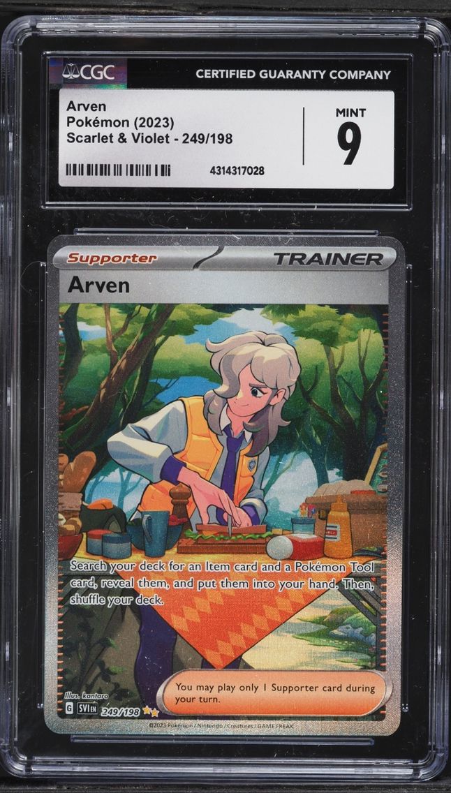 2023 #249 Scarlet & Violet SIR Arven MINT CGC 9 Pokemon