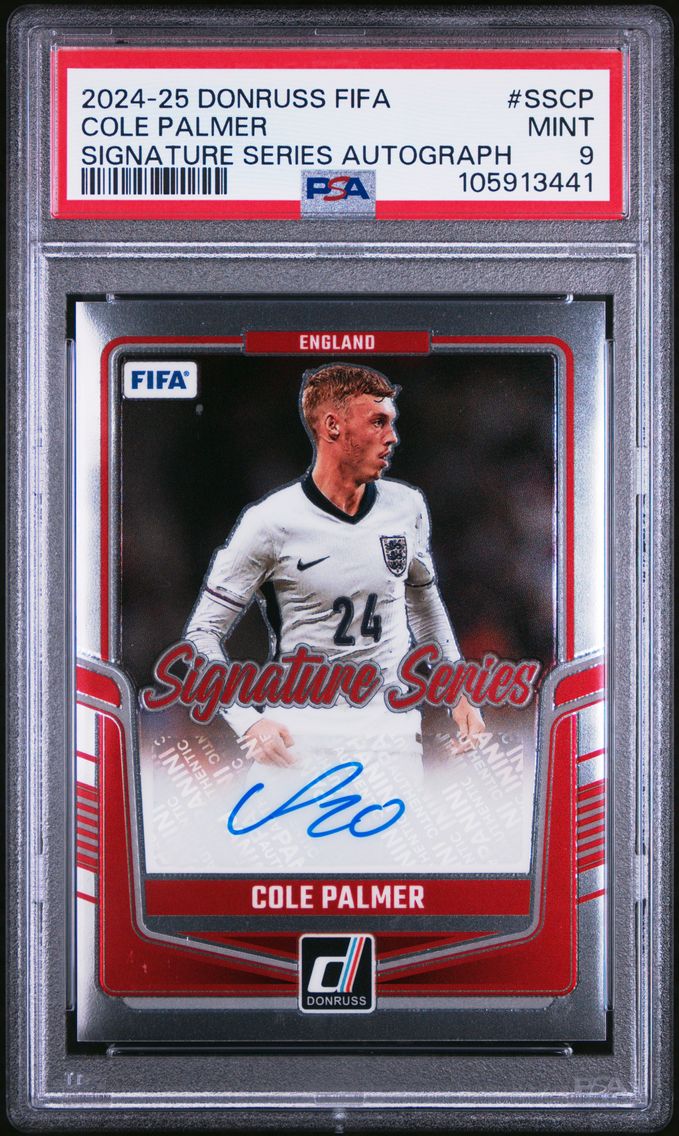 2024 #SSCP Cole Palmer PSA 9 Panini Donruss FIFA Signature Series Autographs