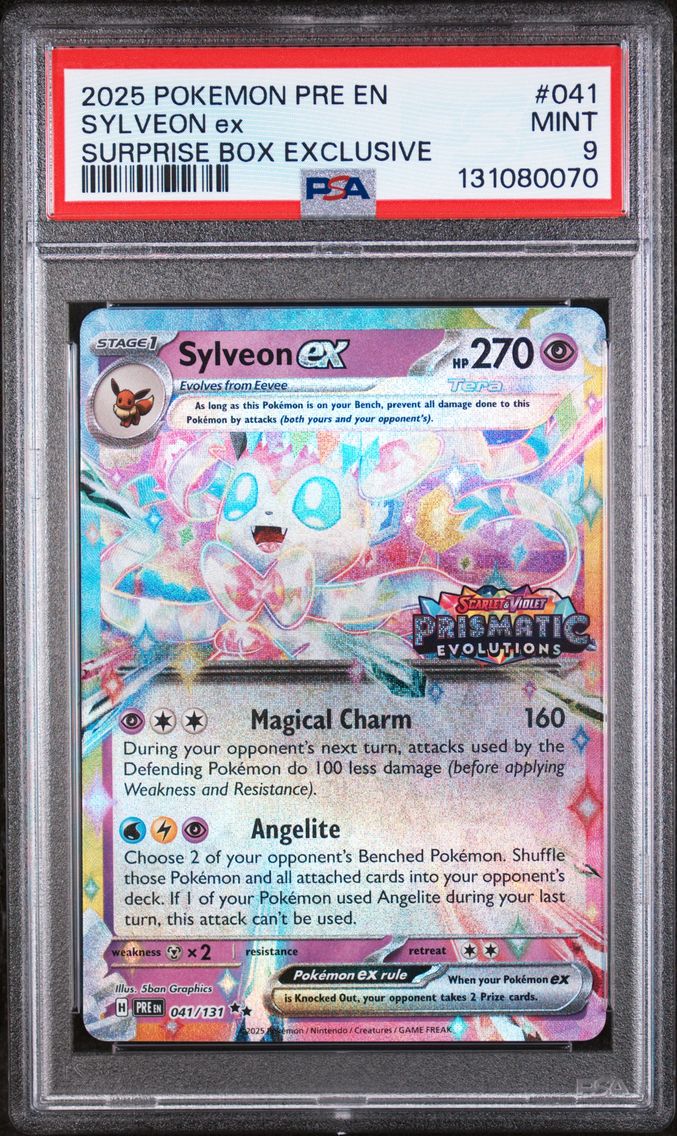 2025 #041 Sylveon EX PSA 9 Pre EN-Prismatic Evolutions
