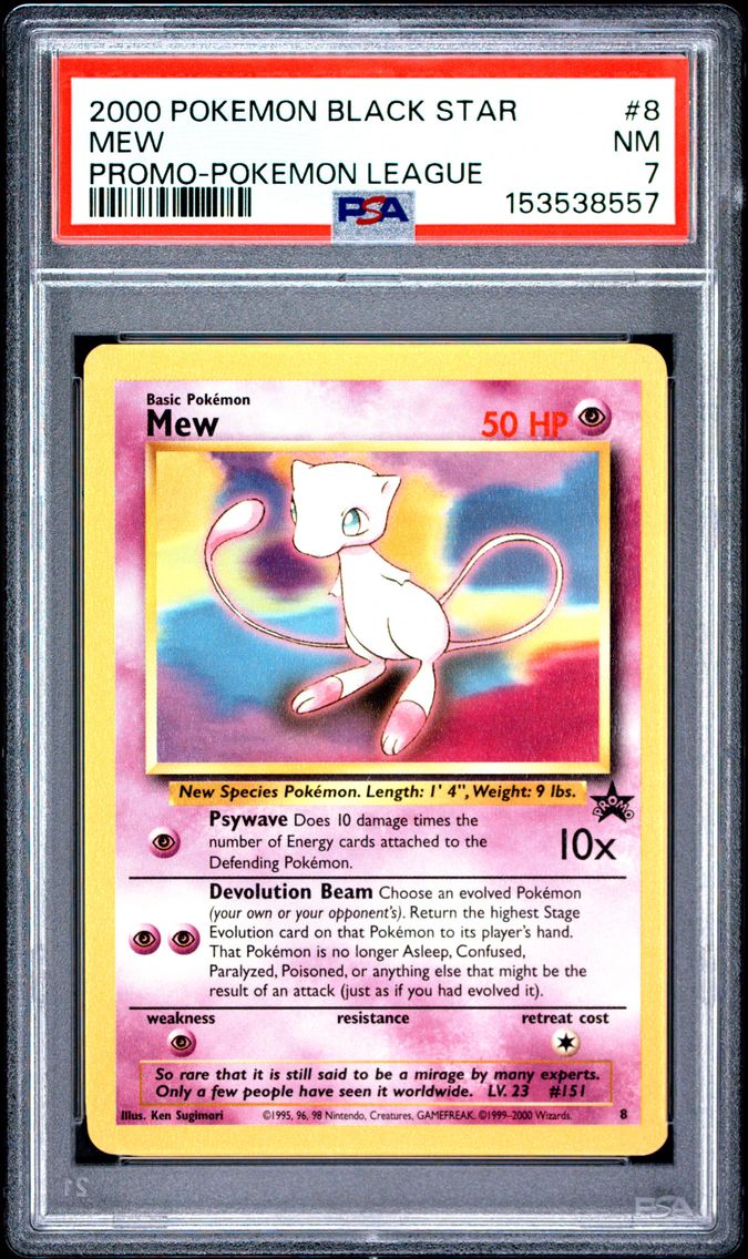2000 #8 Mew PSA 7 Promo Black Star