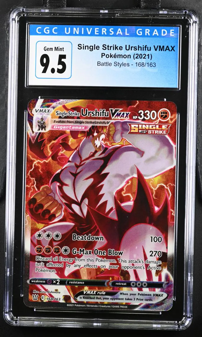 2021 #168 Single Strike Urshifu VMAX CGC 10 Battle Styles - English