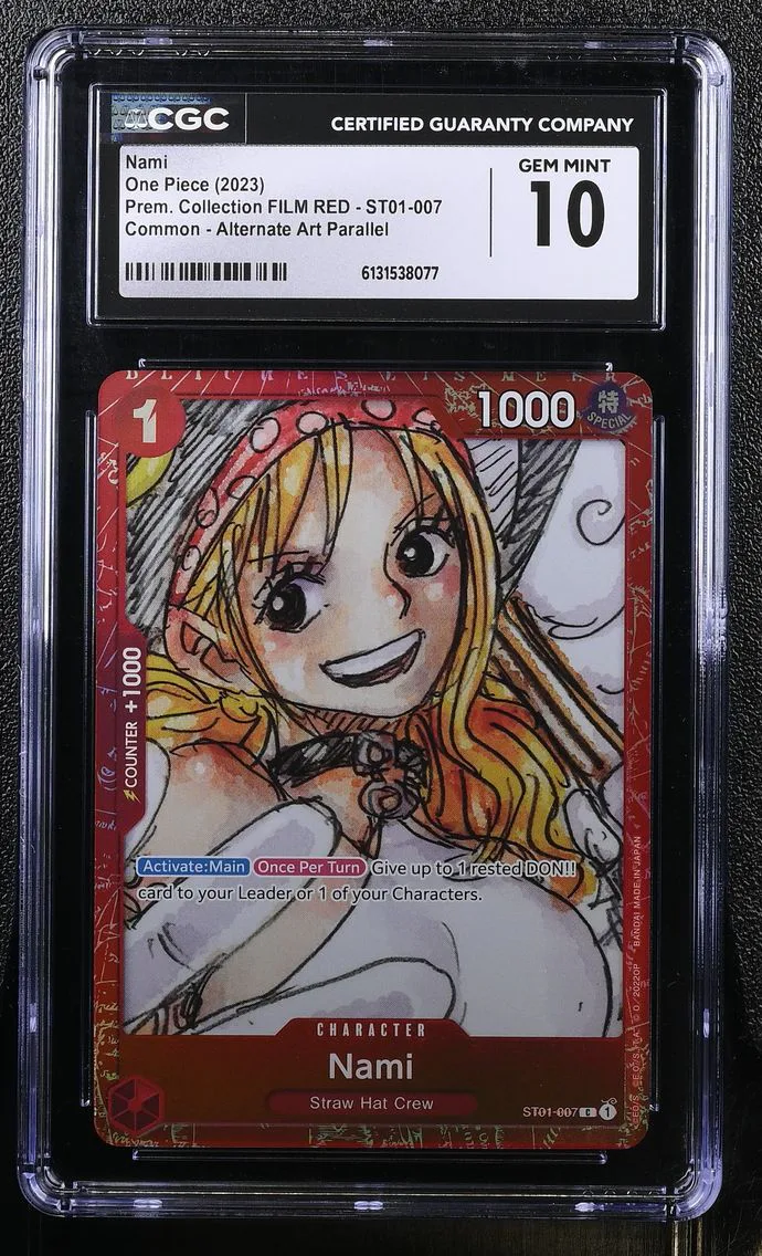 2023 #ST01-007 Nami CGC 10 Premium Collection FILM RED (Foil) - English