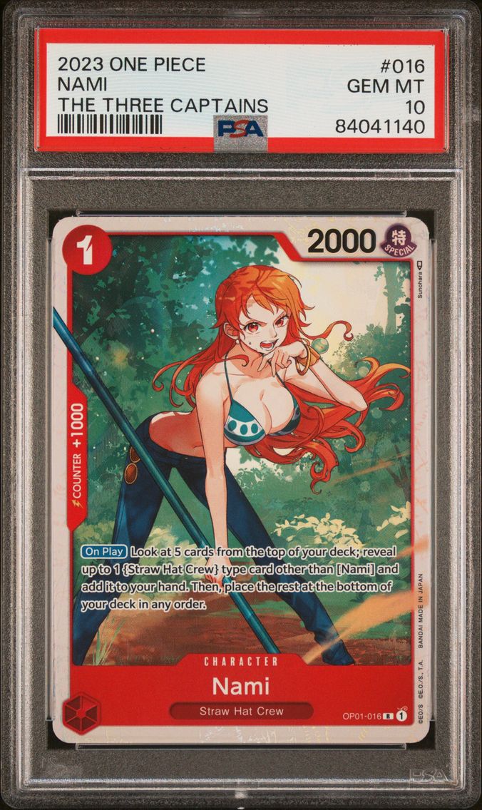 2023 #016 Nami PSA 10 One Piece Ultra Deck ST10-the Three Captains