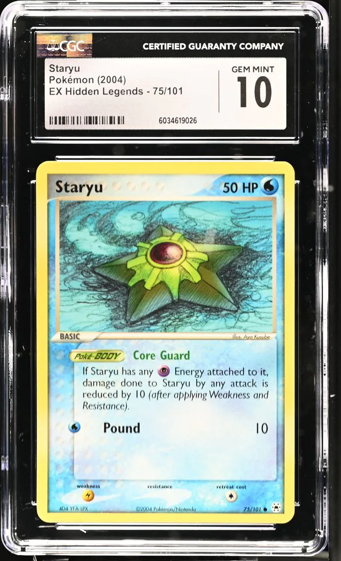 2004 #75 Staryu CGC 10 EX Hidden Legends - English Pokemon