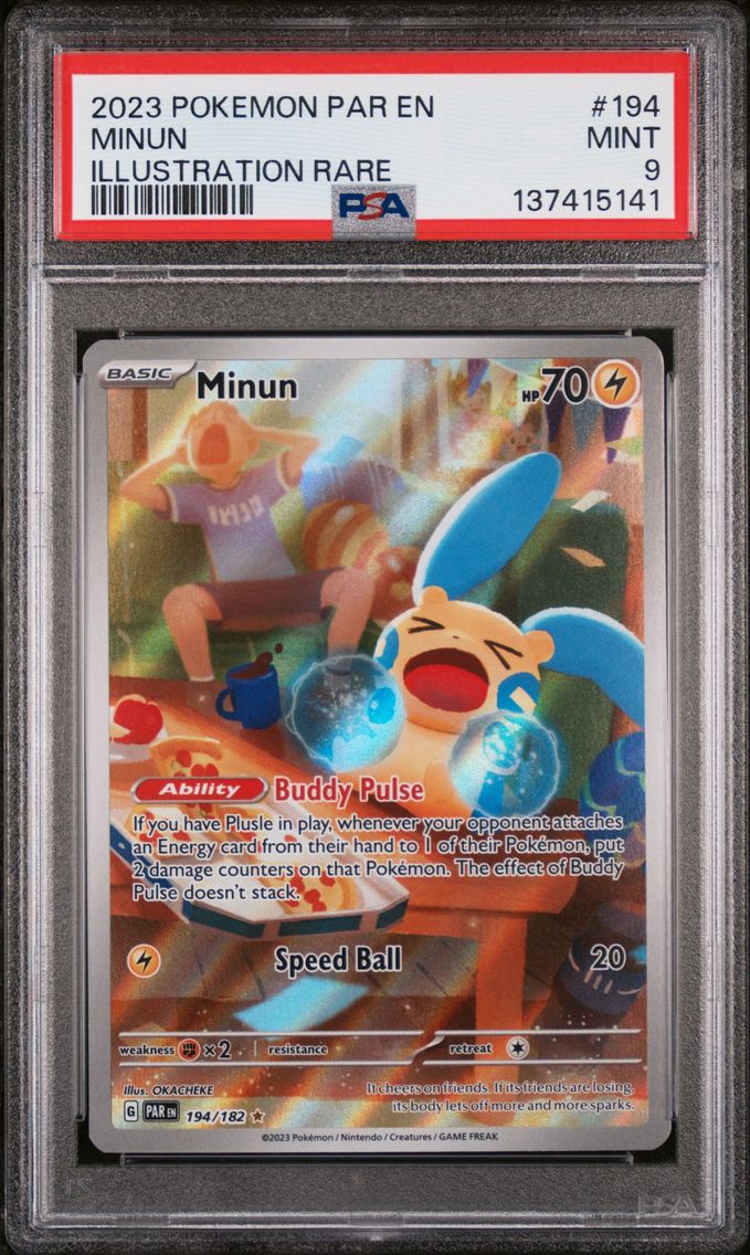 2023 #194 Minun PSA 9 Par EN-Paradox Rift