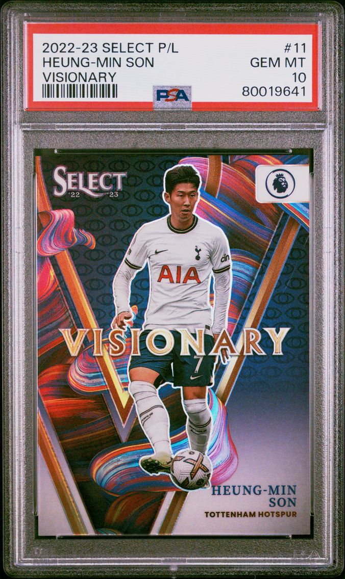 2022 #11 Heung-Min Son PSA 10 Base Panini Select Premier League Visionary Soccer