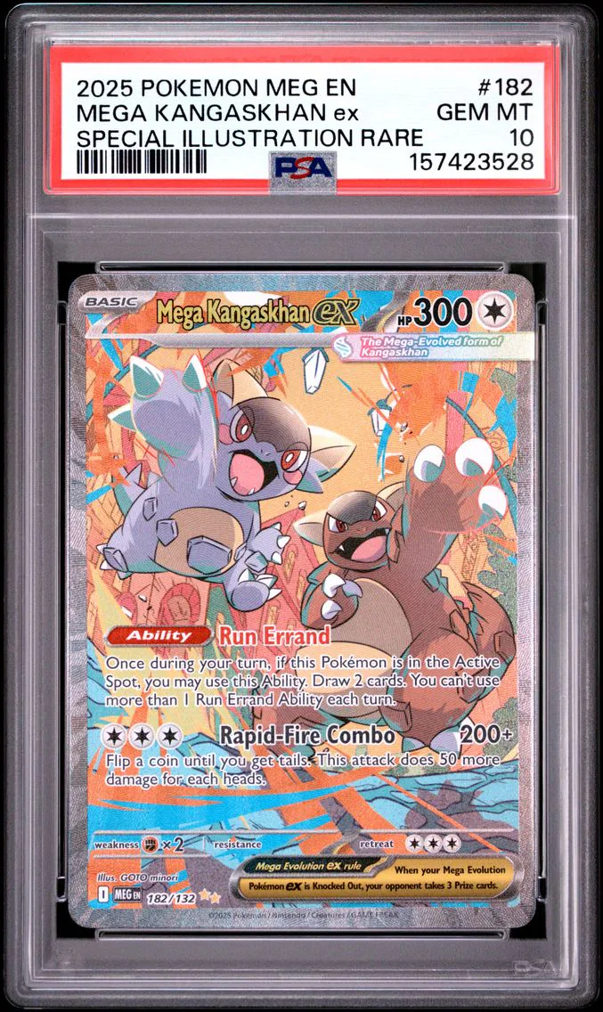 2025 #182 Mega Kangaskhan EX PSA 10 Meg EN-Mega Evolution
