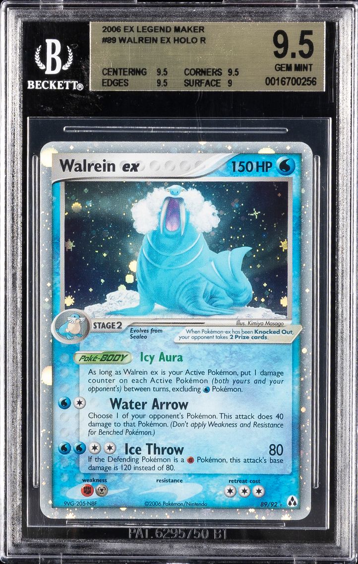 2006 #89 Walrein EX HOLO R BGS 9.5 EX Legend Maker Pokemon