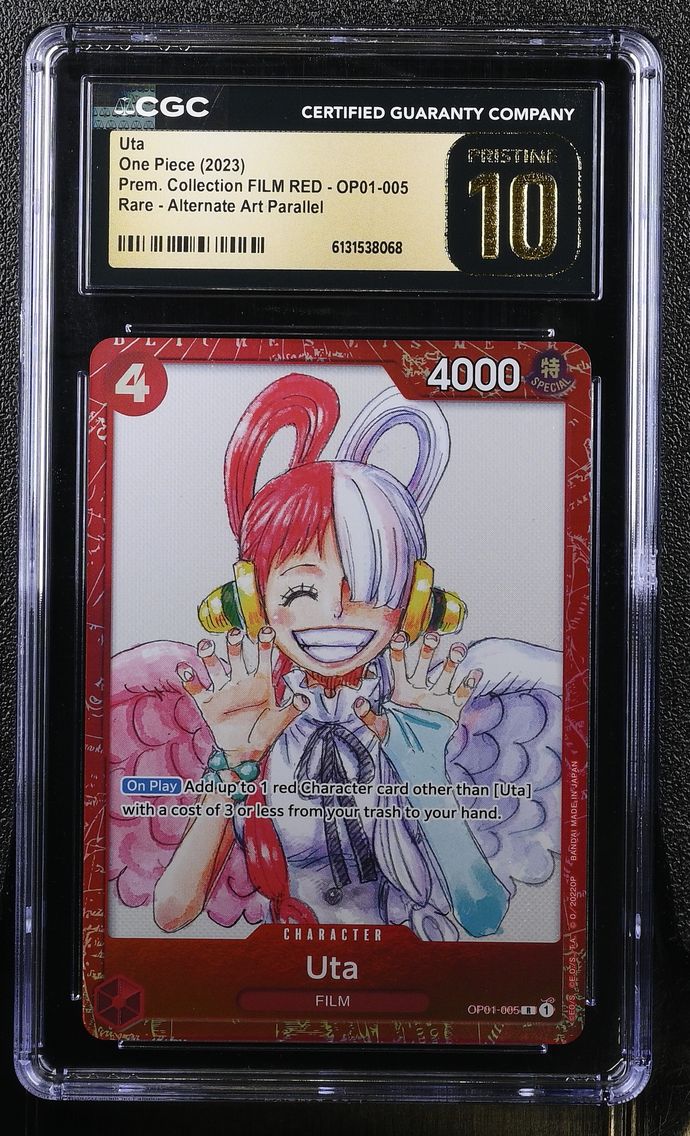 2023 #OP01-005 Uta CGC 10 Pristine Premium Collection FILM RED (Foil) - English