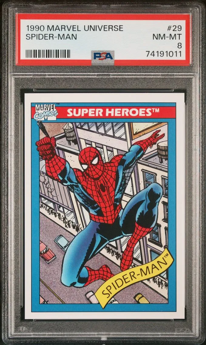 1990 #29 Spider-Man PSA 8 Marvel Universe