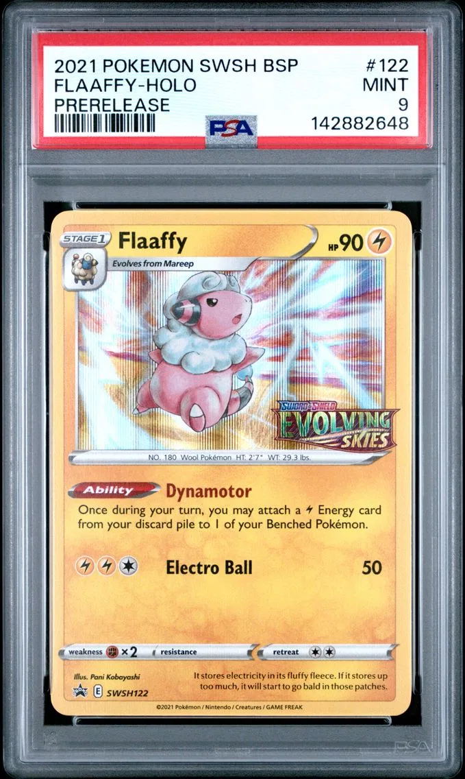 2021 #122 Flaaffy-Holo PSA 9 Swsh Black Star Promo Pokemon