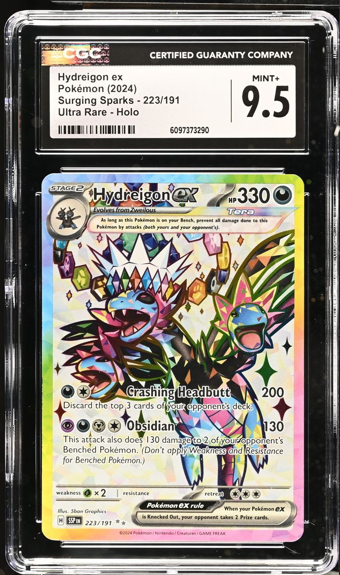 2024 #223 Hydreigon ex CGC 9.5 Surging Sparks - SSP EN - English