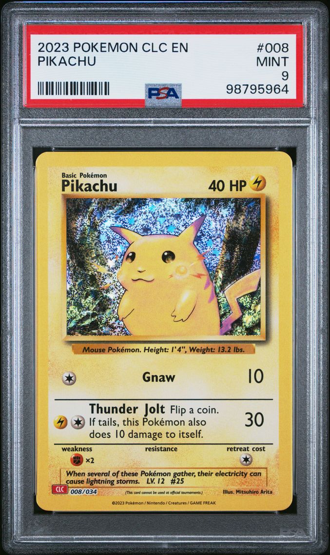 2023 #008 Pikachu PSA 9 Clc-Trading Card Game Classic Charizard & HO-Oh EX Deck