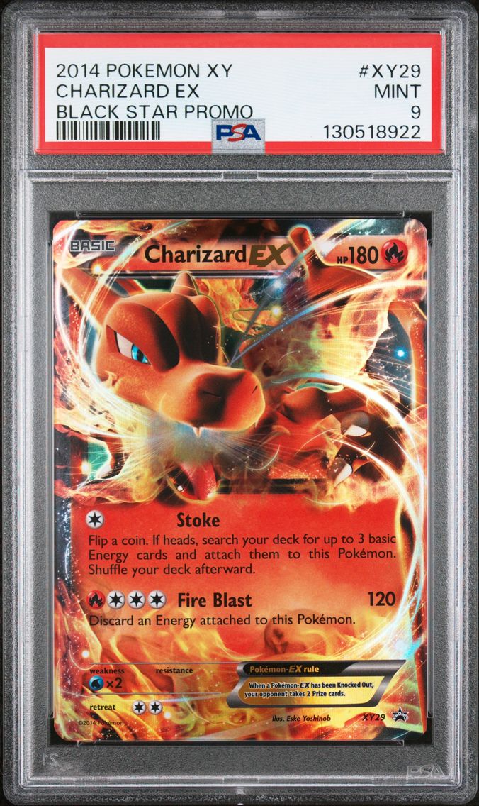 2014 #XY29 Charizard EX PSA 9 XY Black Star Promo Pokemon