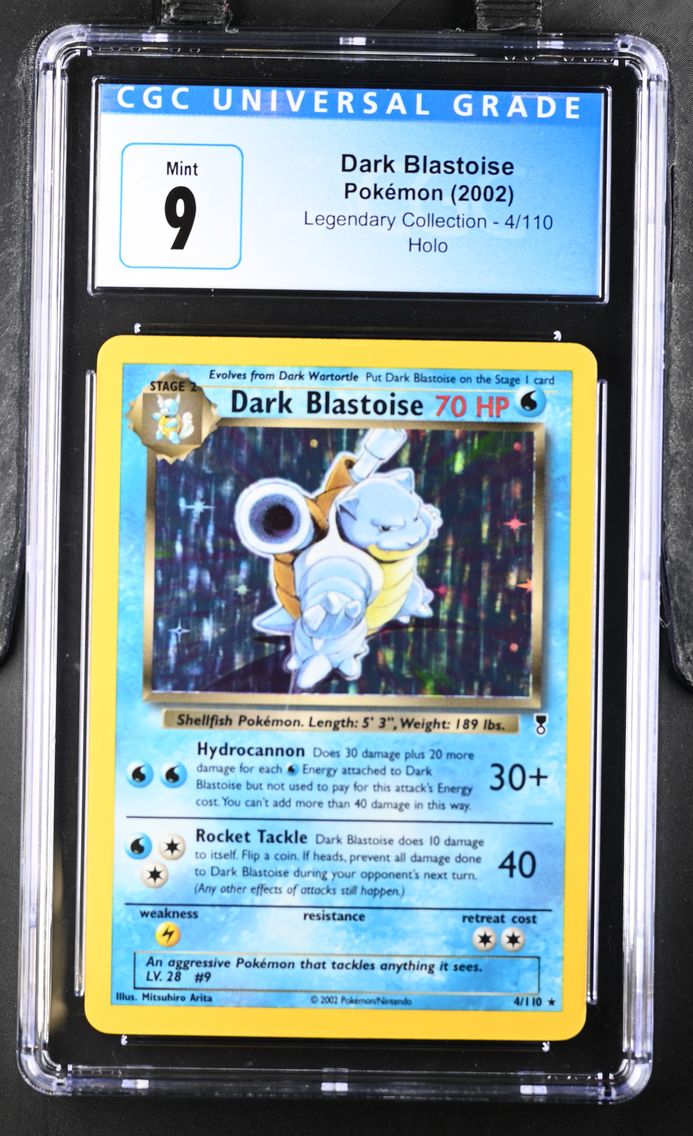 2002 #4 Dark Blastoise CGC 9 Legendary Collection - English