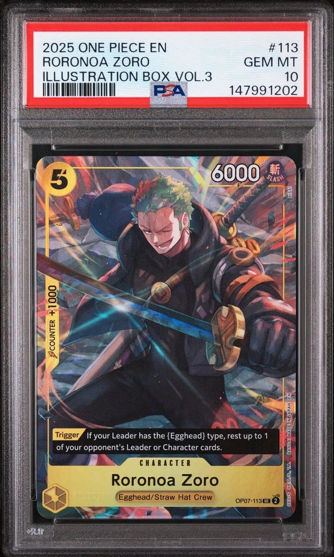 2025 #113 Roronoa Zoro PSA 10 One Piece Promos