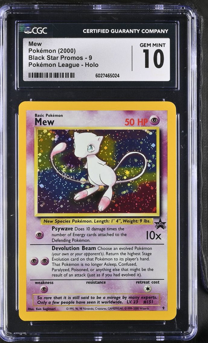 2000 #9 Mew CGC 10 Black Star Promos - WotC - English