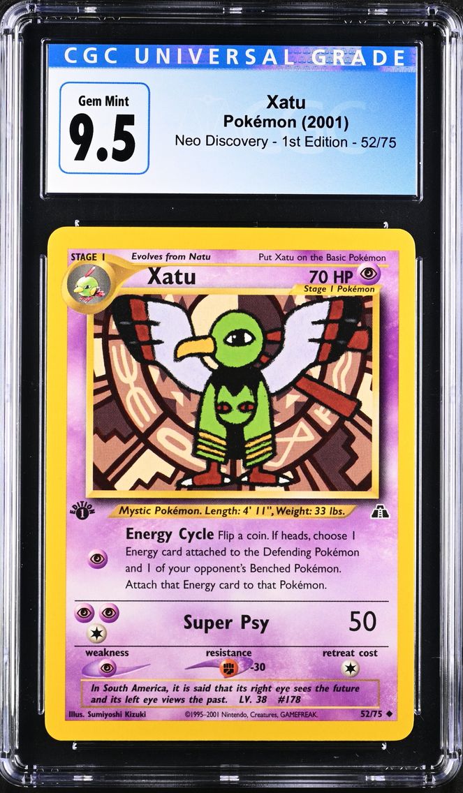 2001 #52 Xatu CGC 10 Neo Discovery - 1st Edition - English