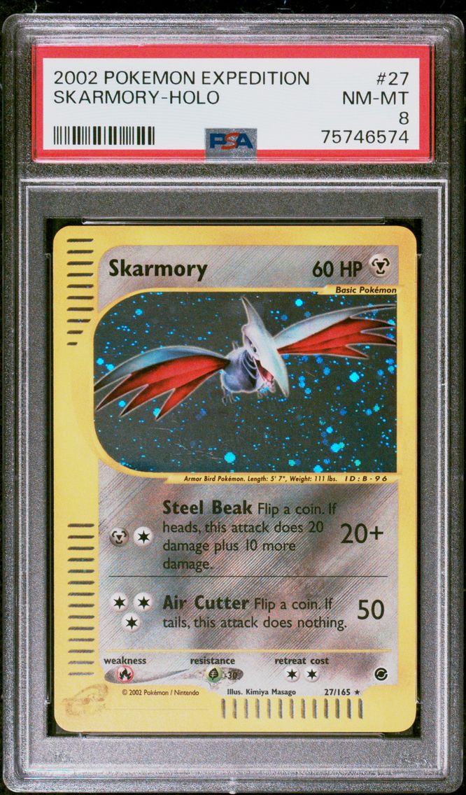 2002 #27 Skarmory-Holo PSA 8 Expedition