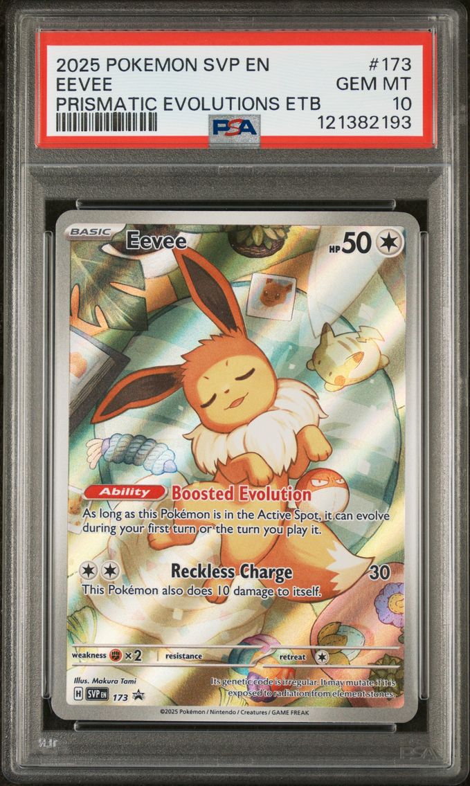 2025 #173 Eevee PSA 10 Svp EN-SV Black Star Promo Pokemon