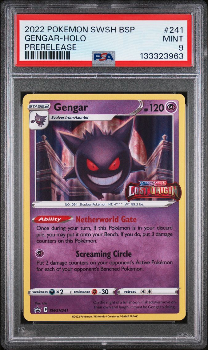 2022 #241 Gengar-Holo PSA 9 Swsh Black Star Promo Pokemon