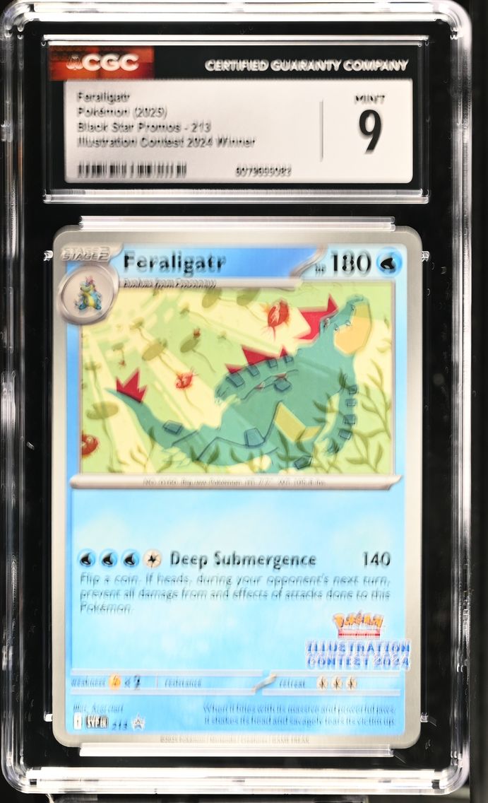 2025 #213 Feraligatr CGC 9 Black Star Promos - Scarlet & Violet SVP EN - English
