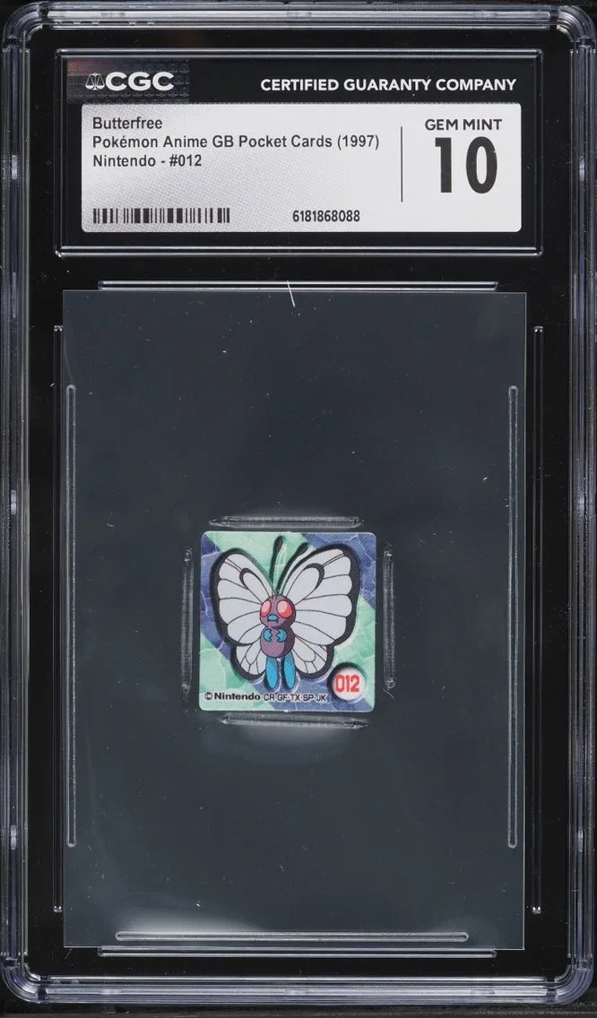 1997 Pokemon Japanese Anime GB Pocket Cards Nintendo Butterfree #12 CGC 10 GEM MINT