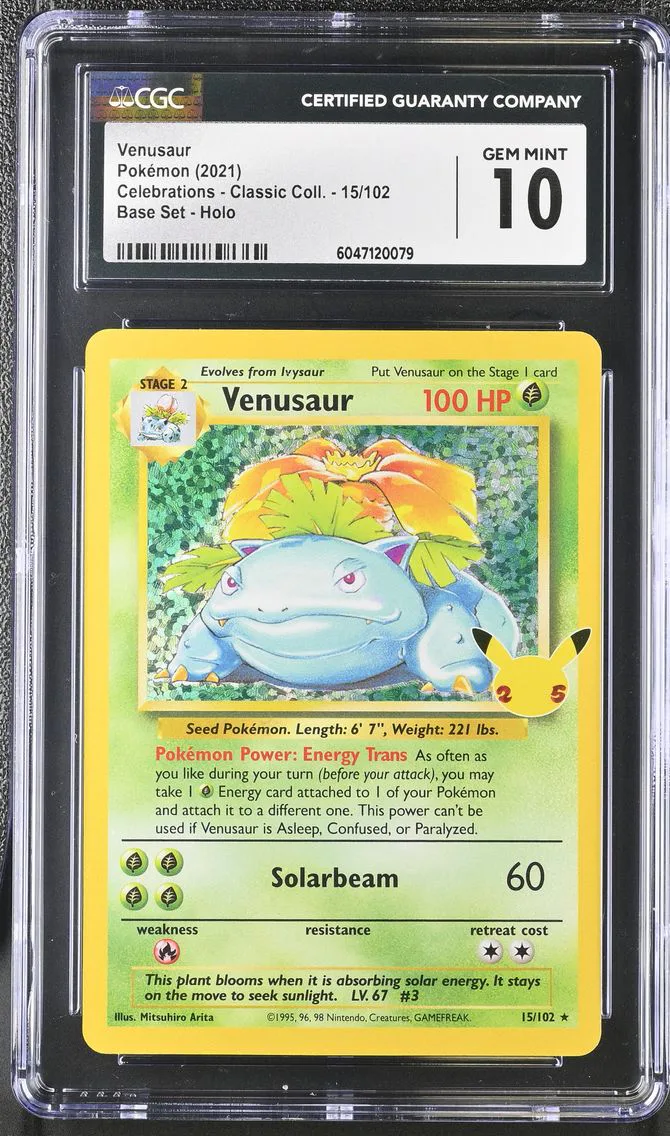 2021 #15 Venusaur CGC 10 Celebrations - Classic Collection - English