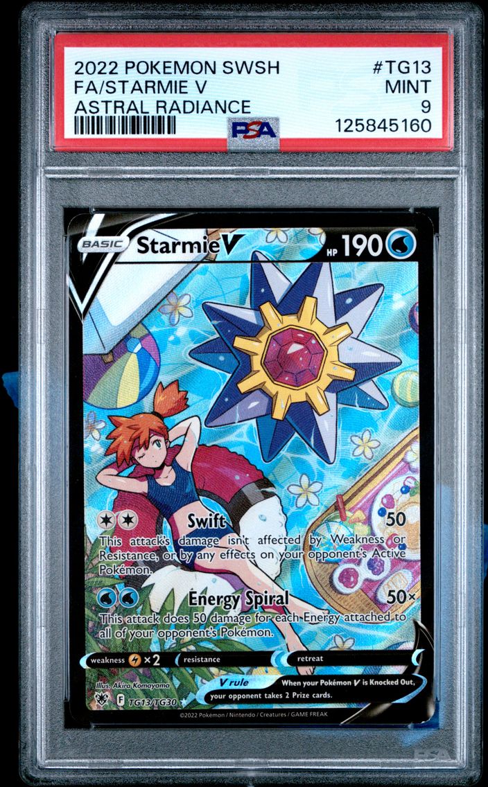 2022 #TG13 Full Art/Starmie V PSA 9 Sword & Shield Astral Radiance