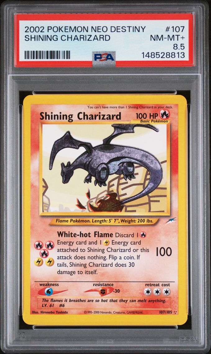 2002 #107 Shining Charizard PSA 8.5 Neo Destiny Pokemon