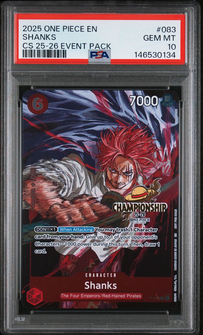 2025 #083 Shanks PSA 10 Championship 2025-26 Event Pack One Piece
