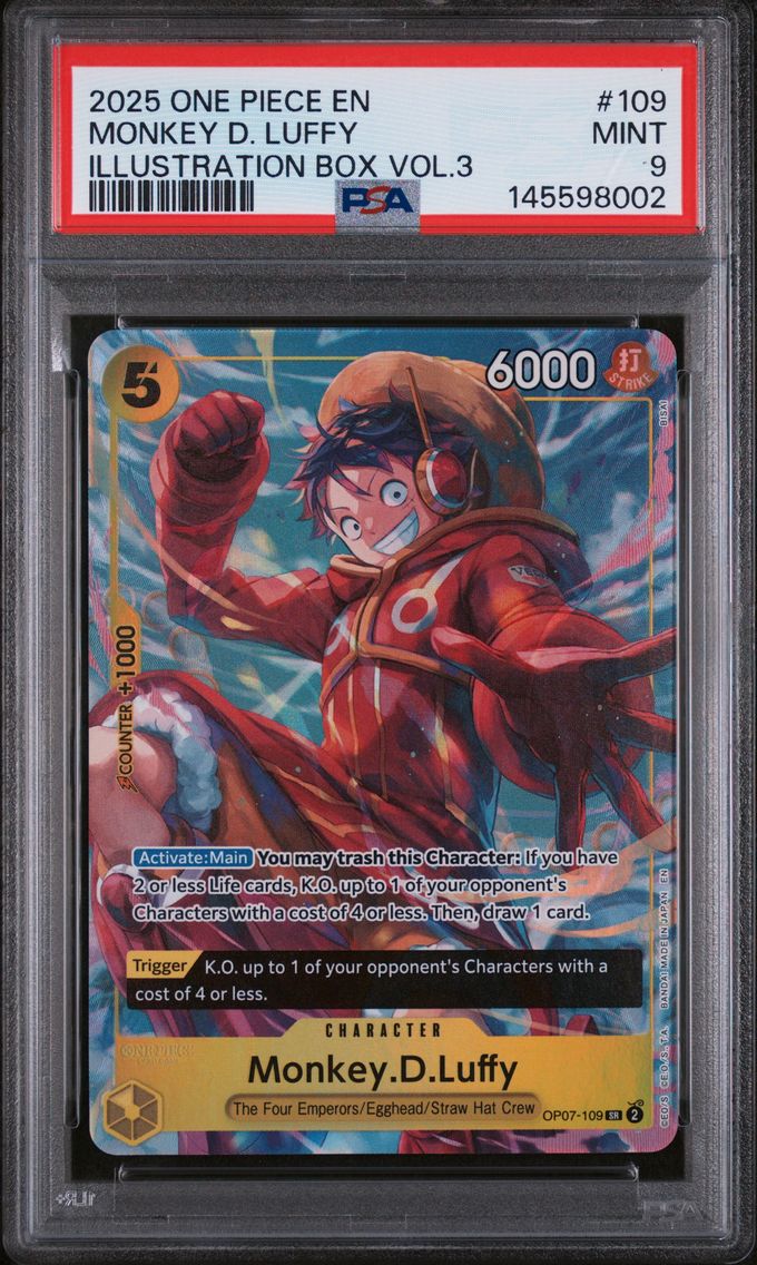 2025 #109 Monkey D. Luffy PSA 9 One Piece Promos