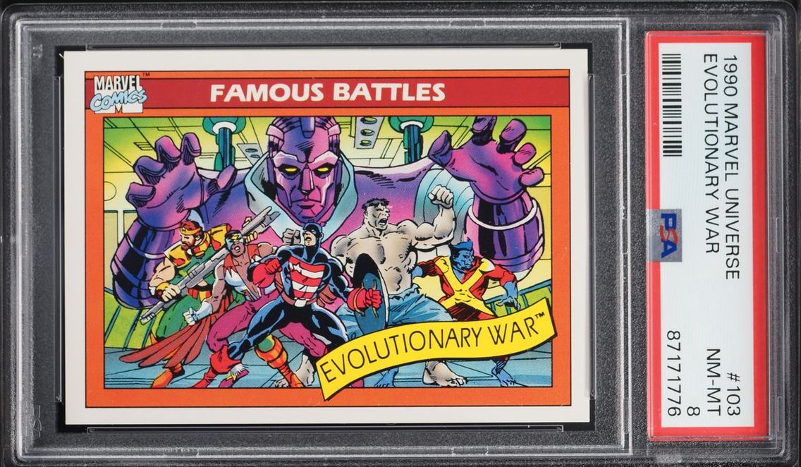 1990 #103 Impel Marvel Universe Evolutionary War NM-MT PSA 8