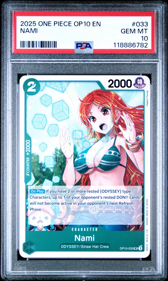 2025 #033 Nami PSA 10 One Piece OP10-Royal Blood