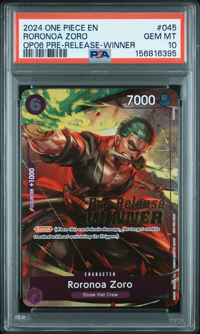 2024 #045 Roronoa Zoro PSA 10 One Piece Promos