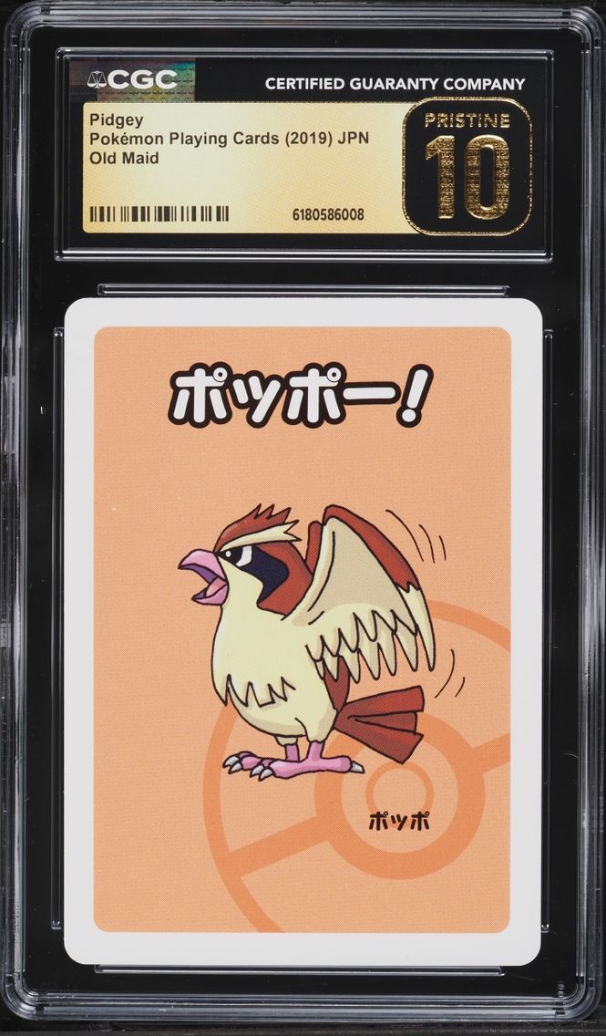 2019 Pokemon Japanese Playing Cards Old Maid Pidgey CGC 10 PRISTINE