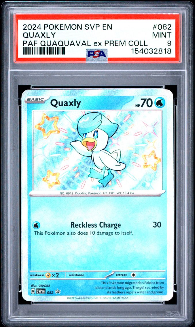 2024 #082 Quaxly PSA 9 Svp EN-SV Black Star Promo
