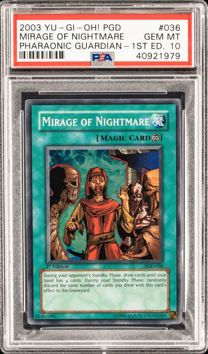 MIRAGE OF NIGHTMARE PGD-036 PHARAONIC GUARDIAN | 1ST EDITION 2003 PSA 10