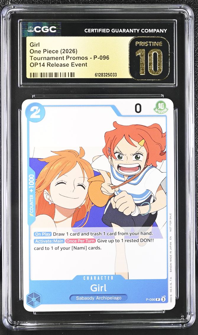 2026 #P-096 Girl CGC 10 Pristine Tournament Promos - English
