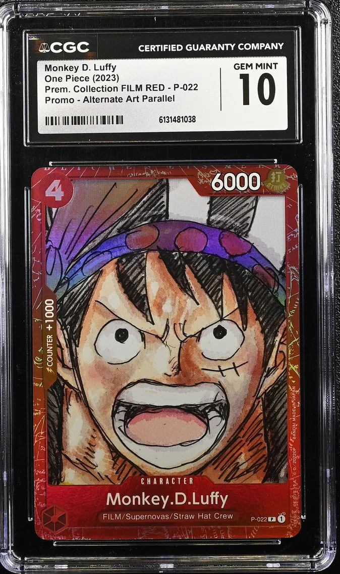 2023 #P-022 Monkey D. Luffy CGC 10 Premium Collection FILM RED (Foil) - English