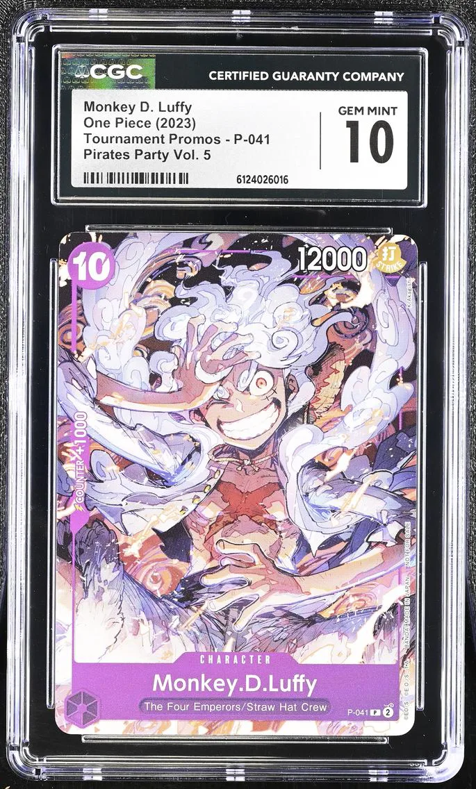 2023 #P-041 Monkey D. Luffy CGC 10 Tournament Promos - English