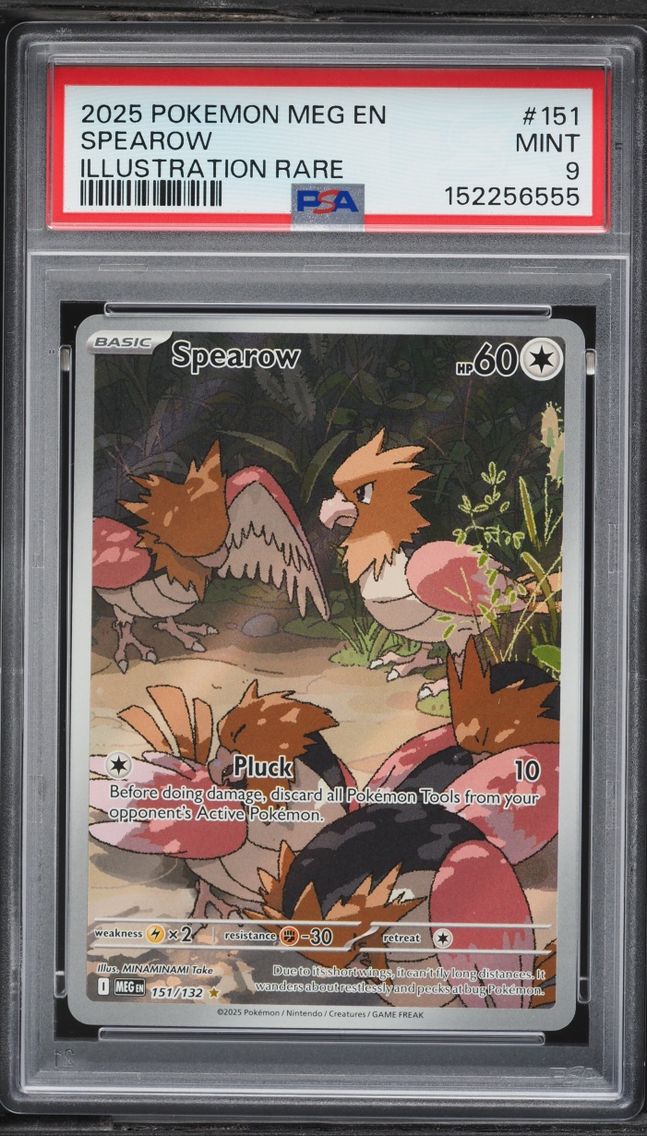 2025 Pokemon Mega Evolution IR Spearow #151 PSA 9 MINT