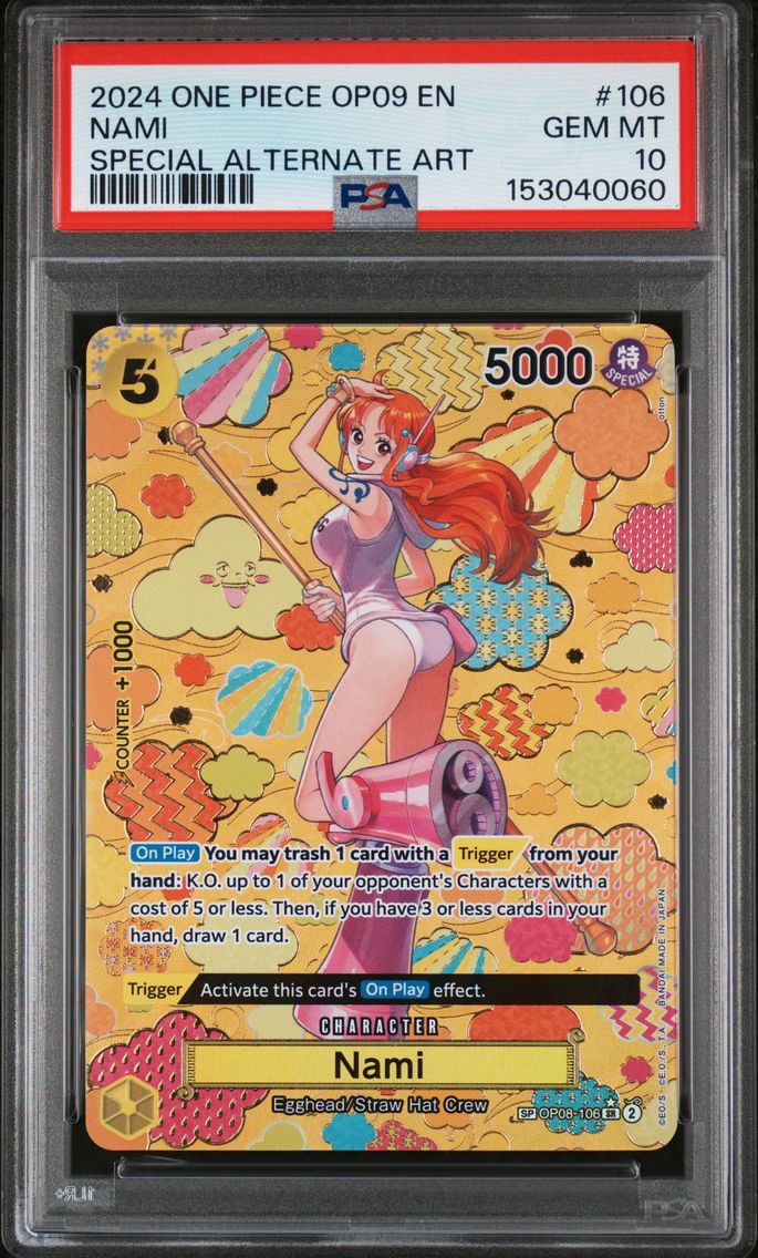 2024 #106 Nami PSA 10 One Piece OP09-Emperors in the New World