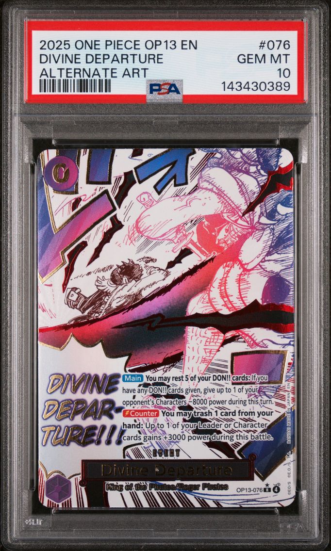 2025 #076 Divine Departure PSA 10 One Piece OP13-Carrying on His Will