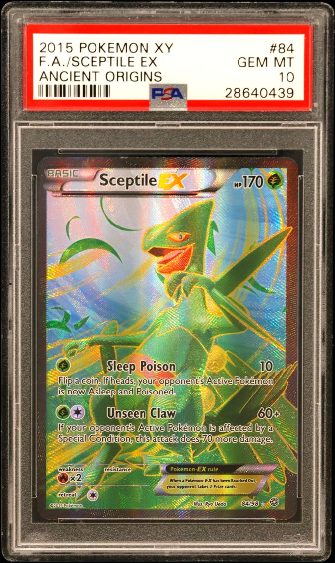 2015 #84 Full Art/Sceptile EX PSA 10 XY Ancient Origins
