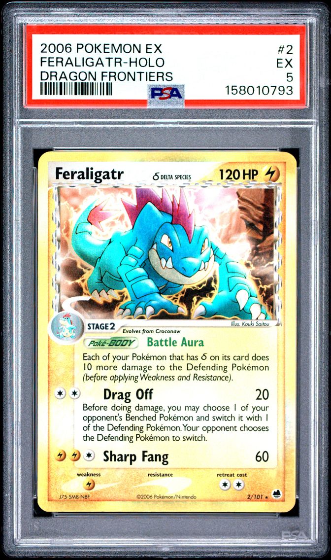 2006 #2 Feraligatr-Holo PSA 5 EX Dragon Frontiers